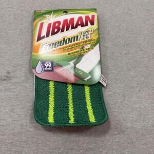 Libman Freedom Spray Mop Refill Washable Pad #4003 Green Stripes 04003